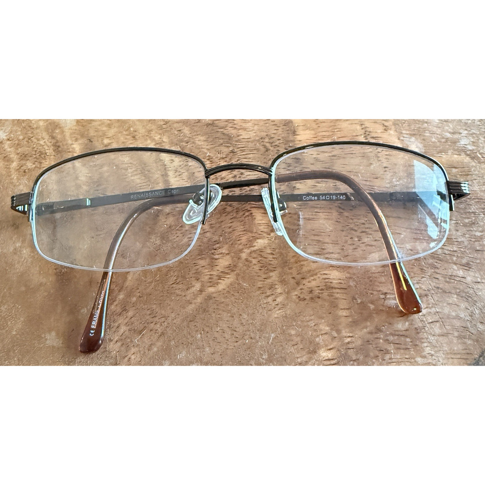 Renaissance Capri Eyeglasses Frame‎ Coffee 54-19-140